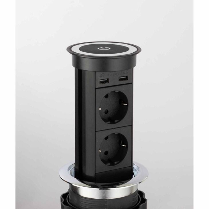 kitchen motorized pop up socket 2