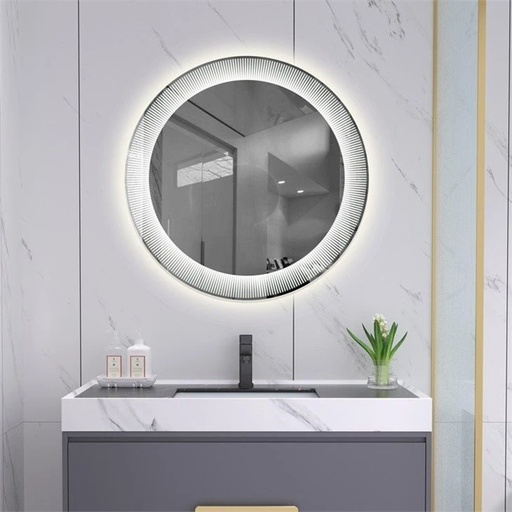 light up round bathroom mirror